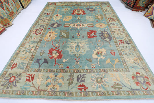 274 x 374 cm | Oushak Afghan Hand Knotted Carpet