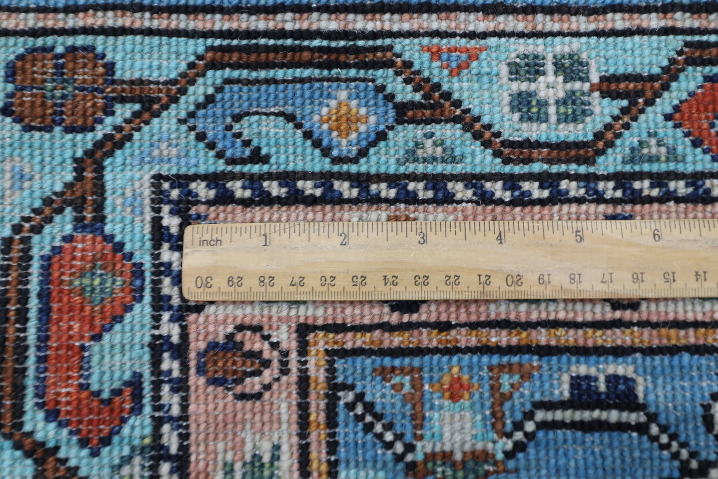 356 x 436 cm | Aryana Turquoise Afghan Hand Knotted Carpet