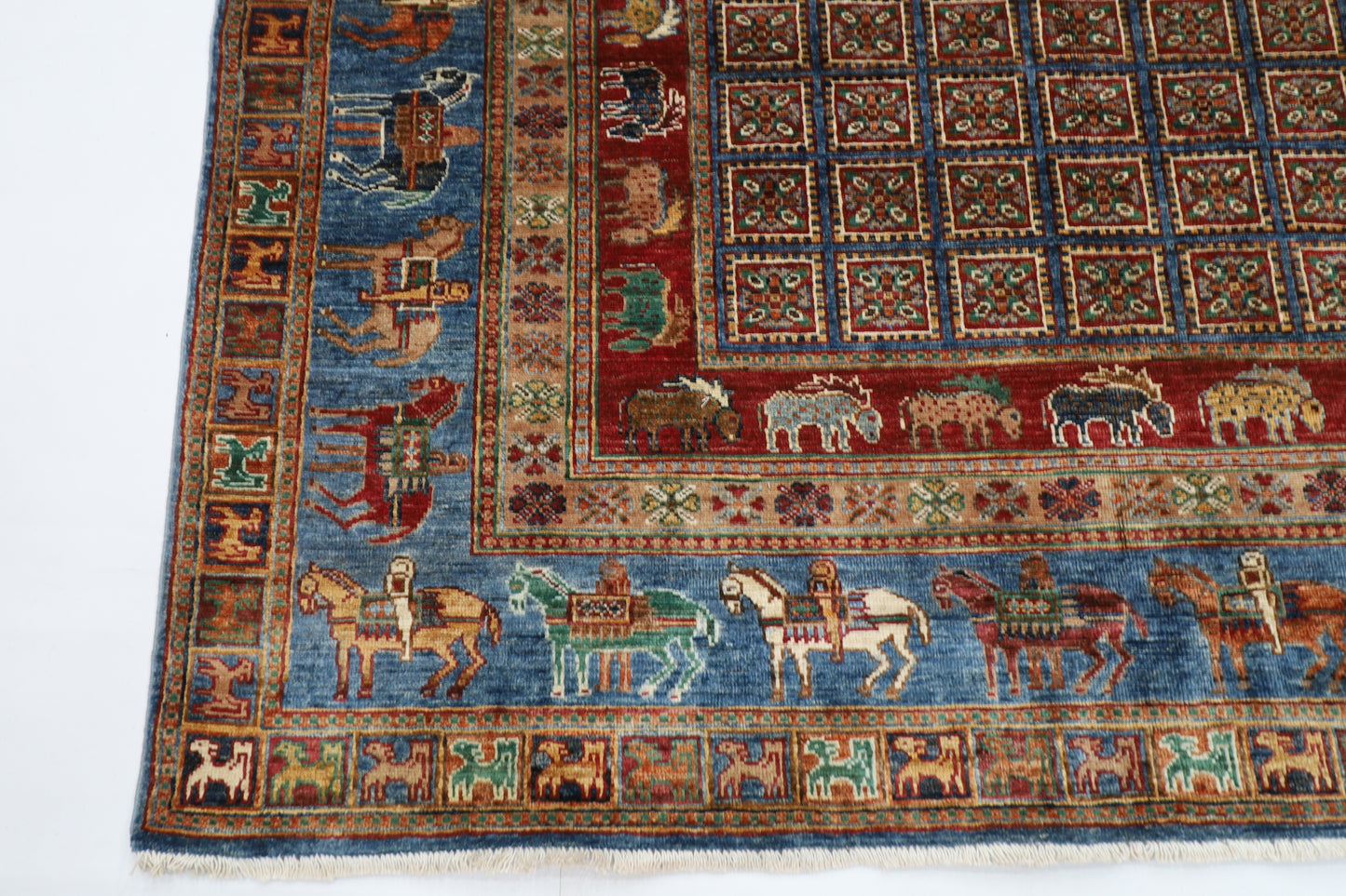 178 x 233 cm | Pazyryk Afghan Hand Knotted Carpet