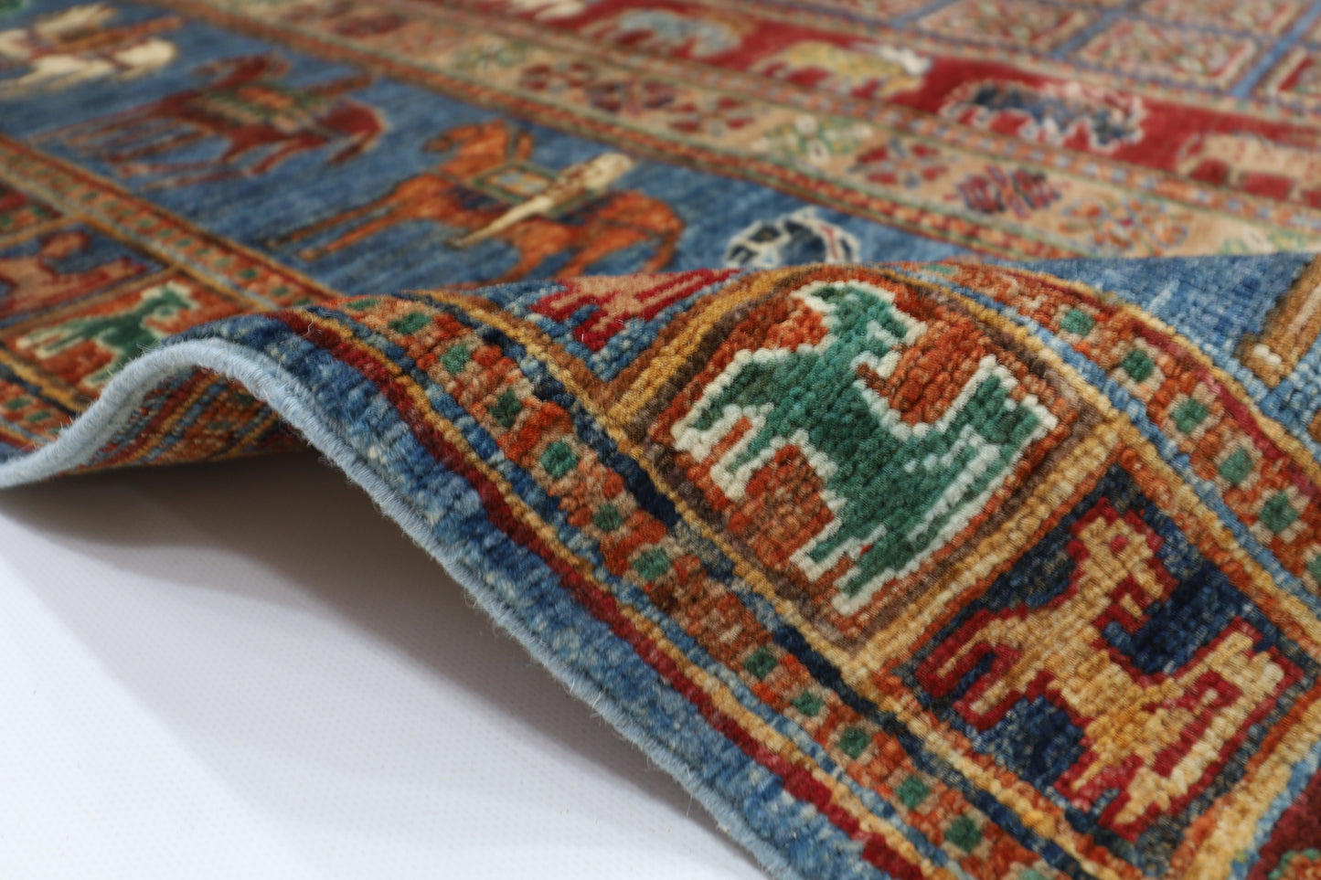 178 x 233 cm | Pazyryk Afghan Hand Knotted Carpet