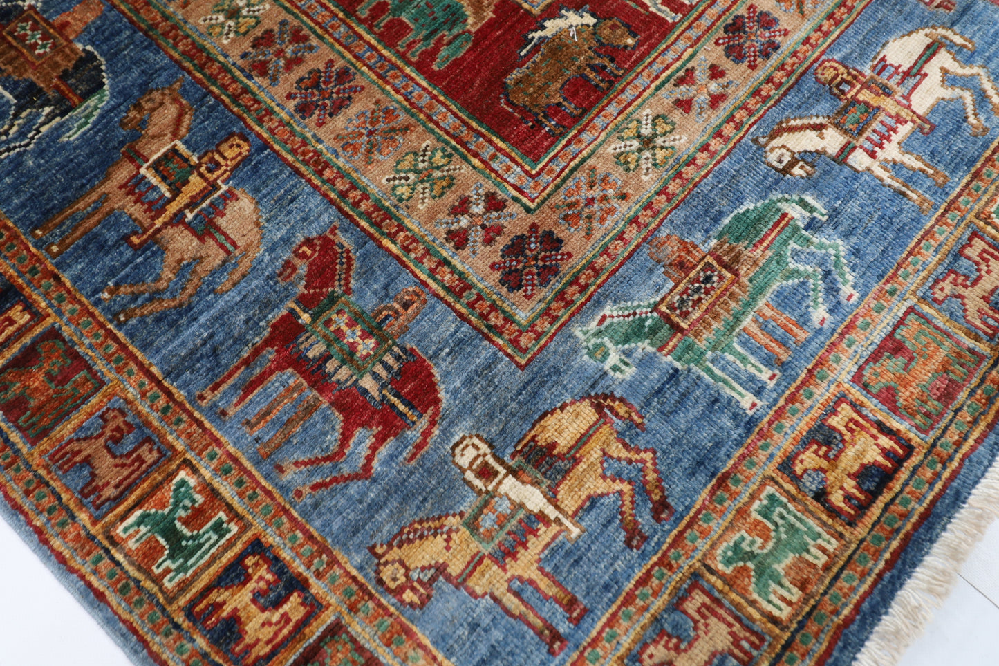 178 x 233 cm | Pazyryk Afghan Hand Knotted Carpet