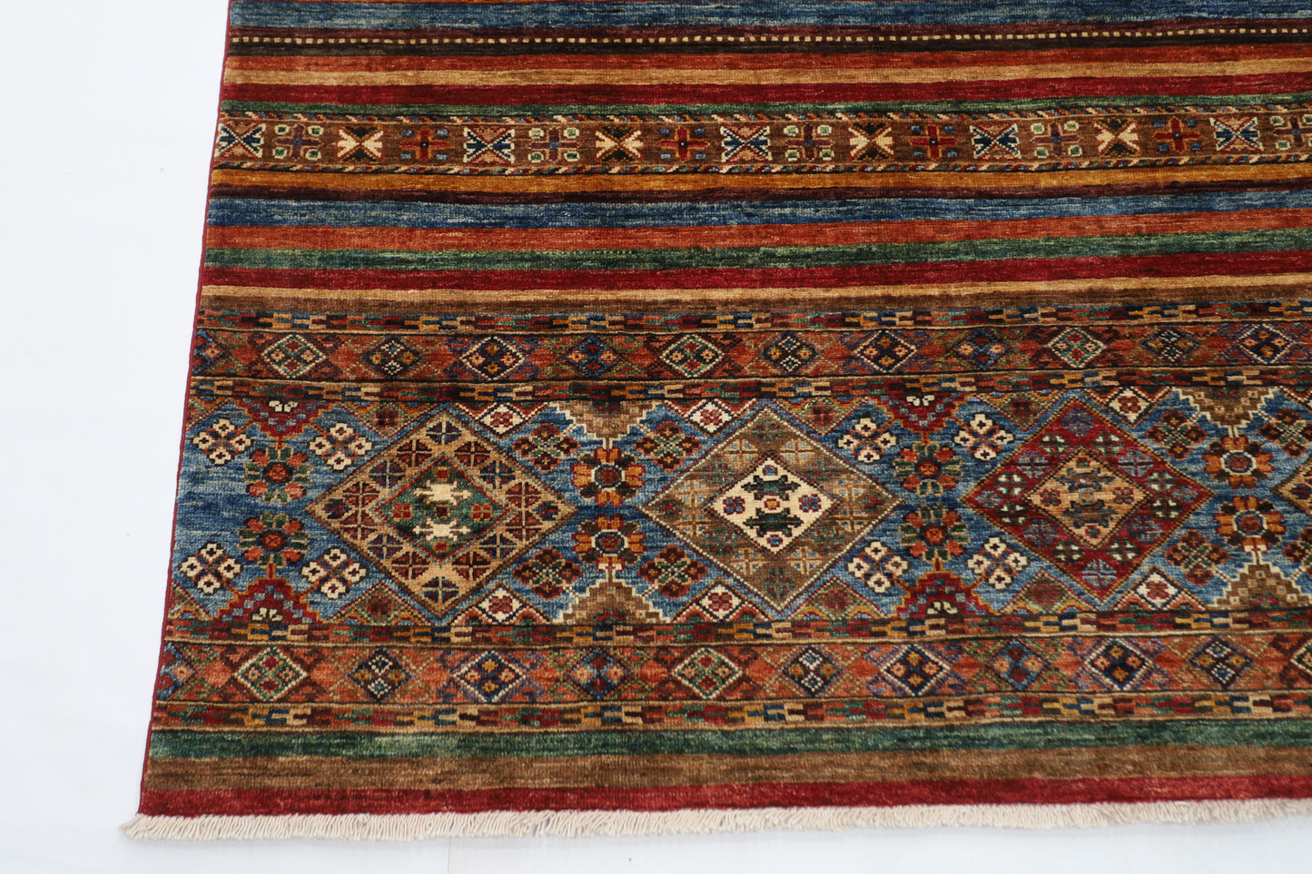 154 x 196 cm | Khorjun Afghan Hand Knotted Carpet