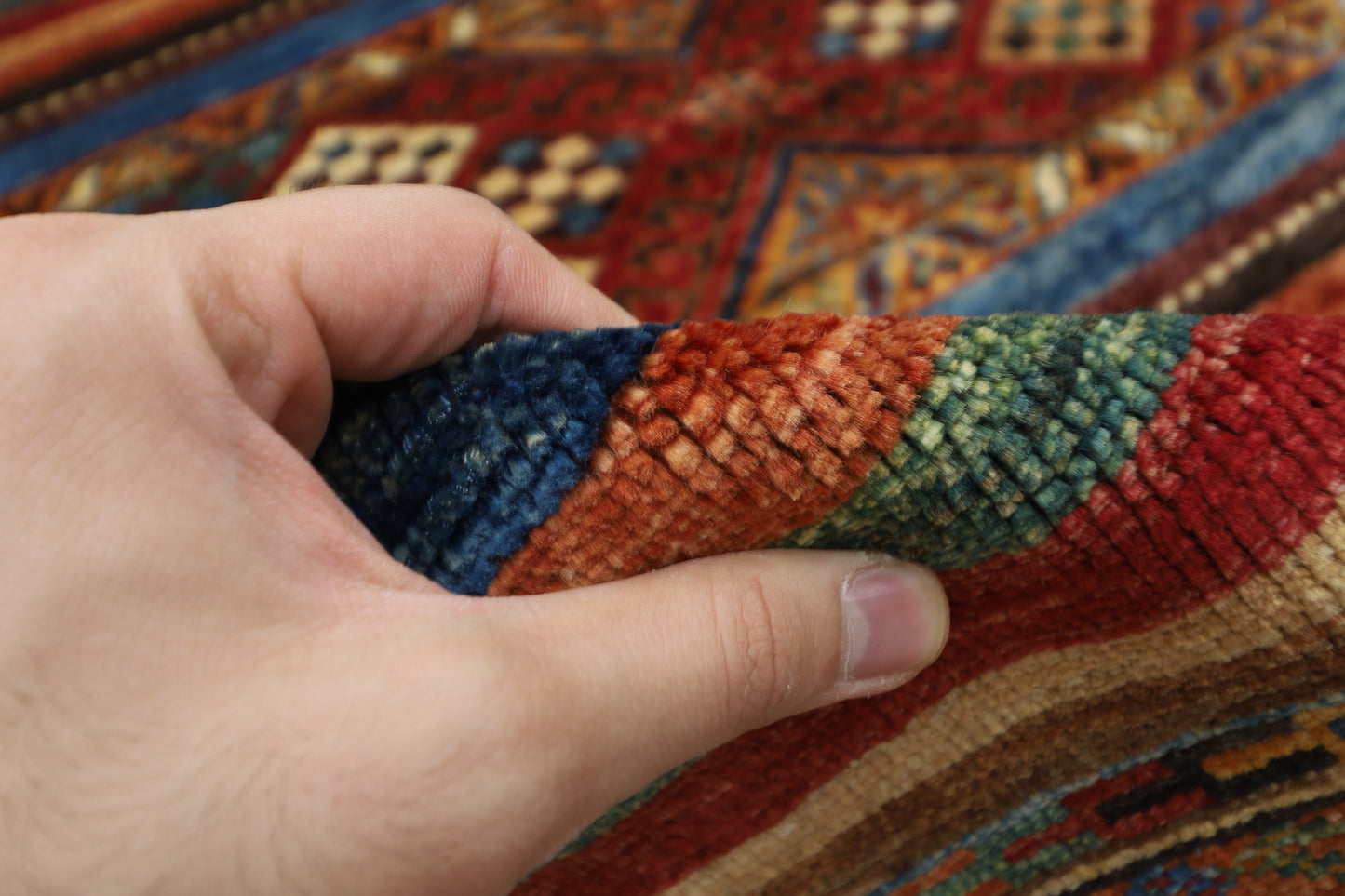 154 x 196 cm | Khorjun Afghan Hand Knotted Carpet