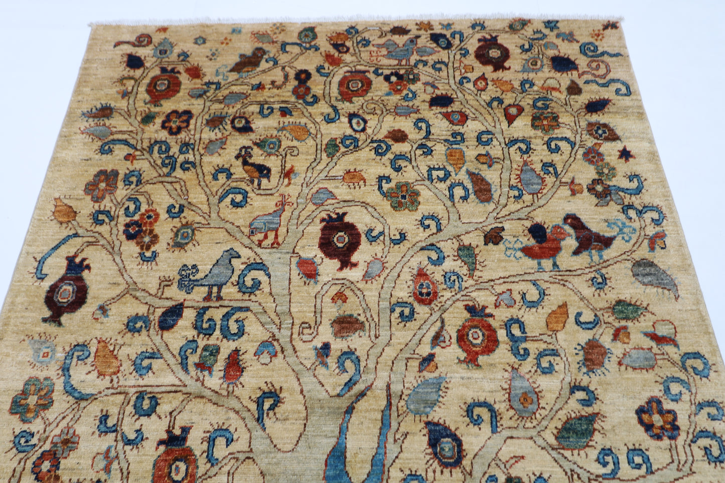 152 x 204 cm | Tree Gabbeh Afghan Hand Knotted carpet