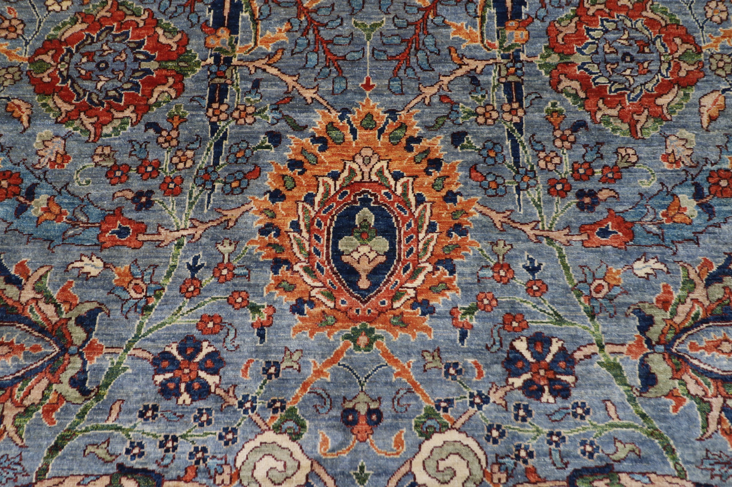 196 x 288 cm | Sickle Leaf Afghan Hand Knotted Carpet