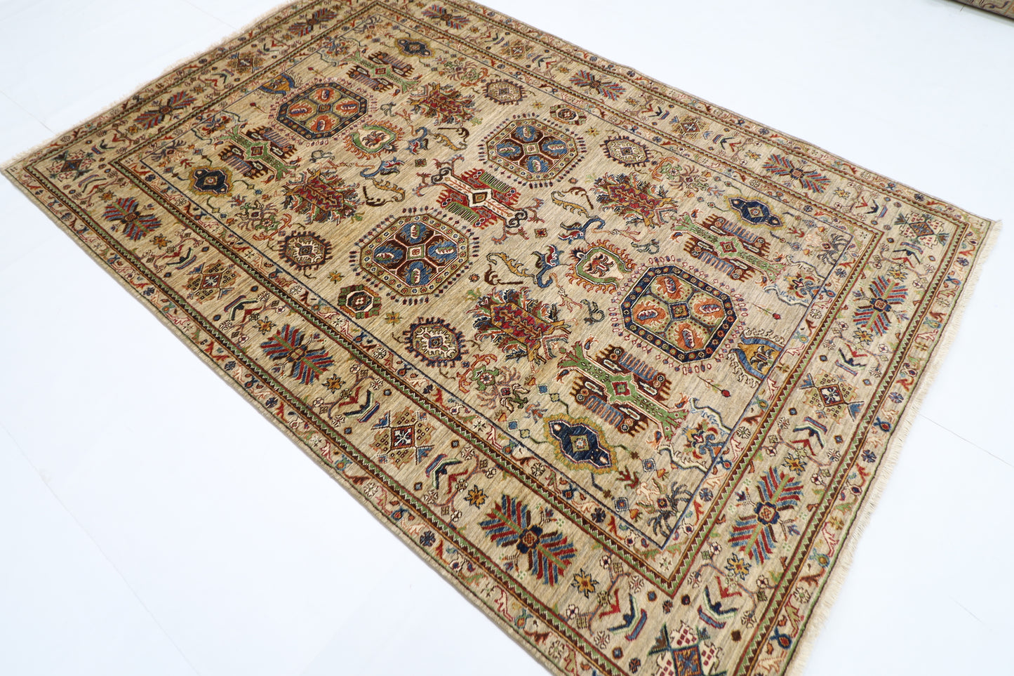 168 x 250 cm | Waziri Afghan Hand Knotted Carpet