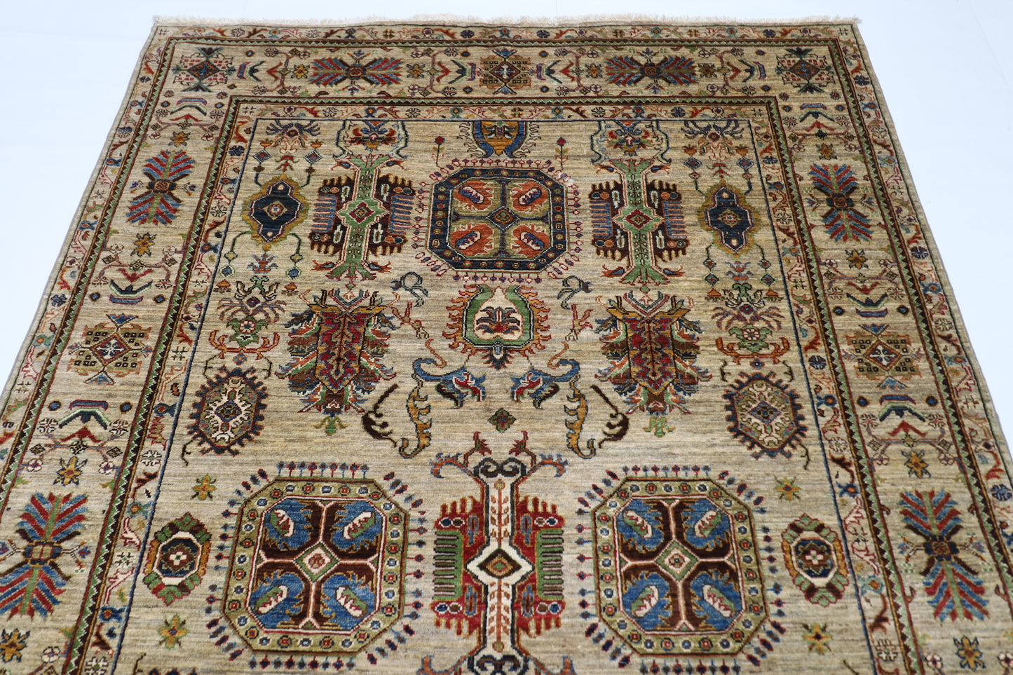 168 x 250 cm | Waziri Afghan Hand Knotted Carpet
