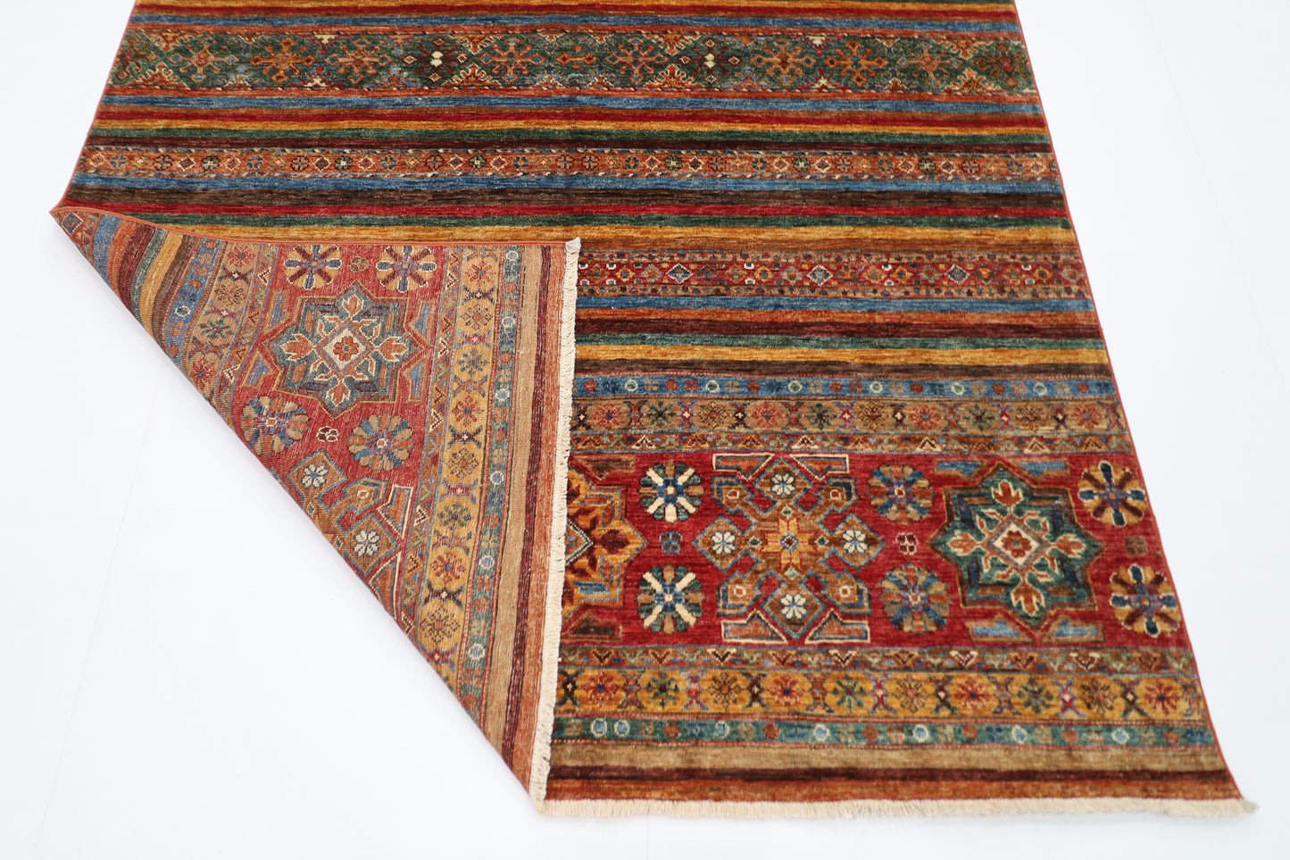 173 x 250 cm | Khorjun Afghan Hand Knotted Carpet