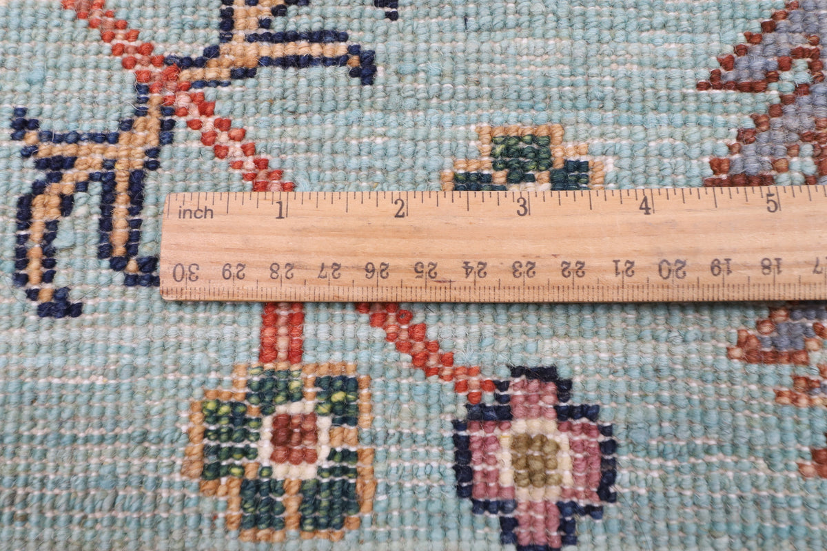 149 x 198 cm | Turquoise Afghan Veg Dye Wool carpet