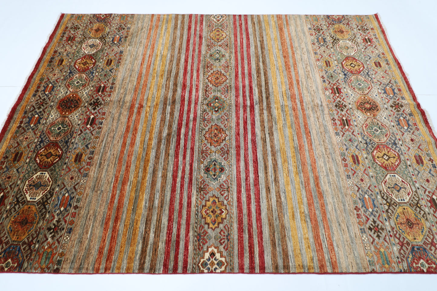 177 x 240 cm | Khorjun Afghan Hand Knotted Carpet