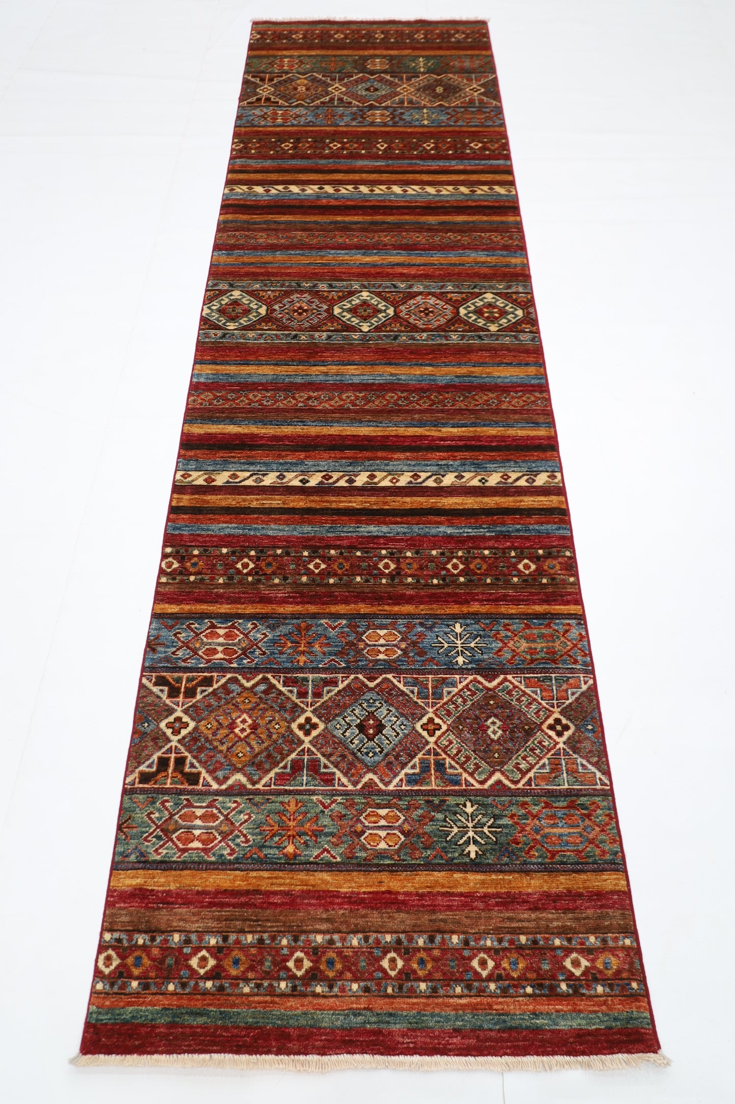 82 x 297 cm | Khorjun Afghan Hand Knotted Runner