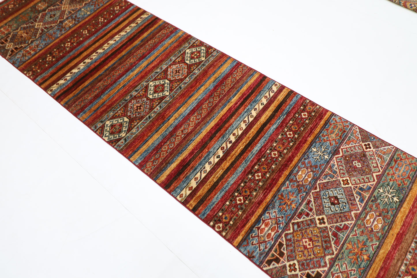 82 x 297 cm | Khorjun Afghan Hand Knotted Runner
