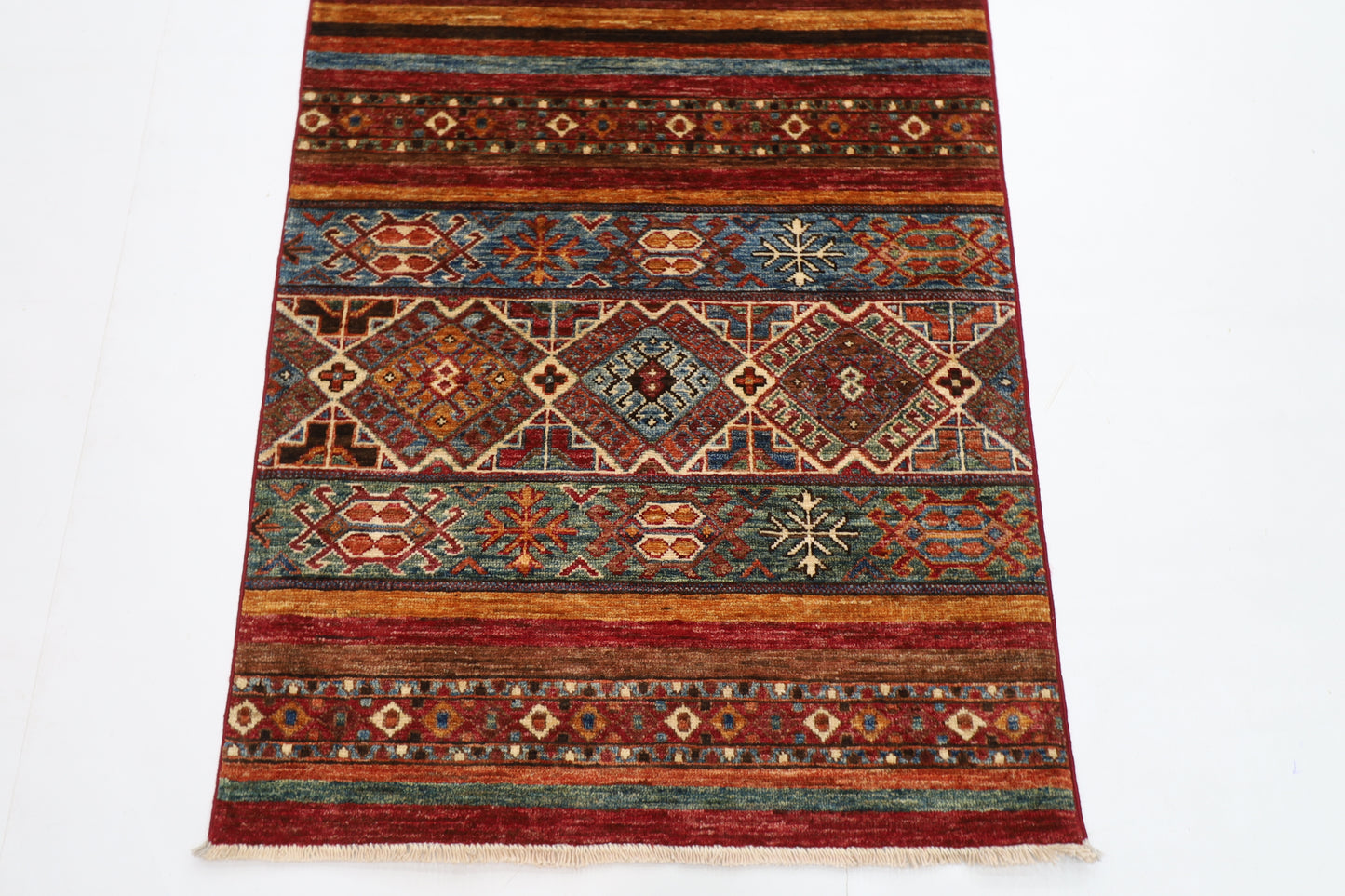 82 x 297 cm | Khorjun Afghan Hand Knotted Runner