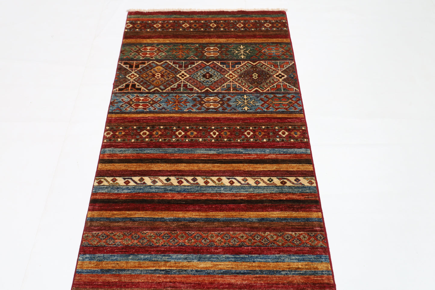 82 x 297 cm | Khorjun Afghan Hand Knotted Runner