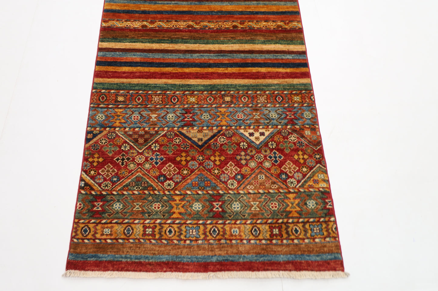 83 x 301 cm | Khorjun Tribal Afghan Hand Knotted Runner
