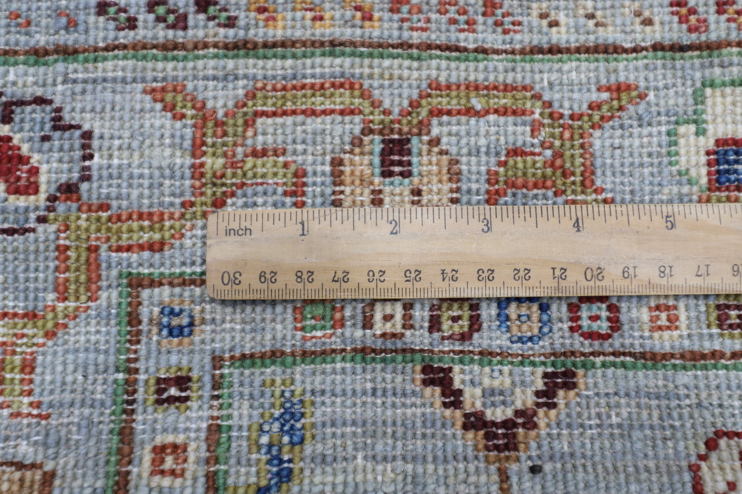 75 x 197 cm | Sultani Blueish Grey Afghan Hand Knotted Runner