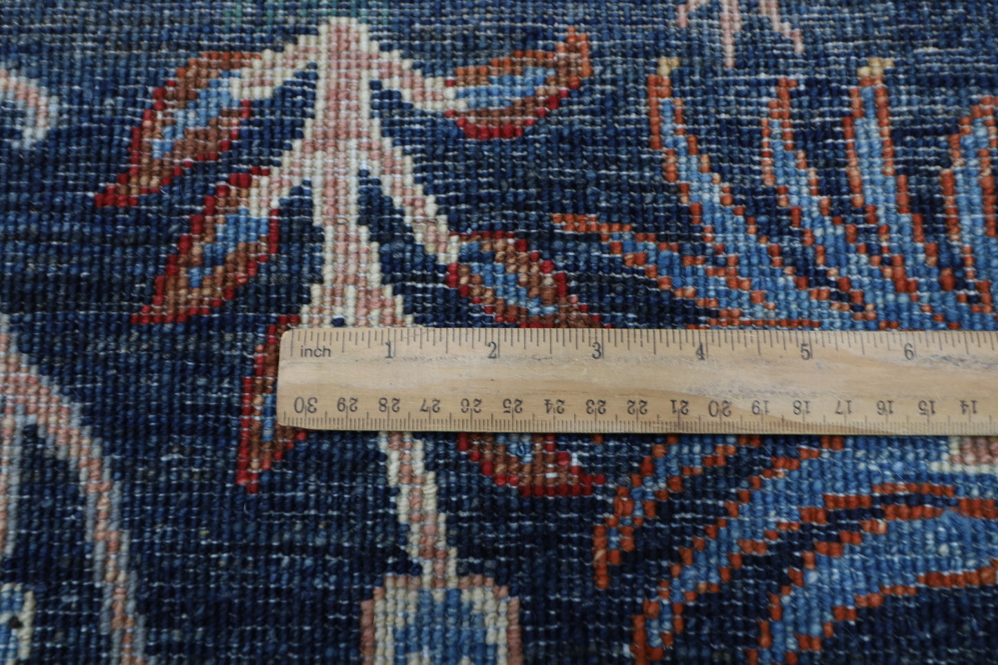 172 x 250 cm | Oriental Birds Navy Blue Afghan Tribal Hand Knotted Wool Carpet