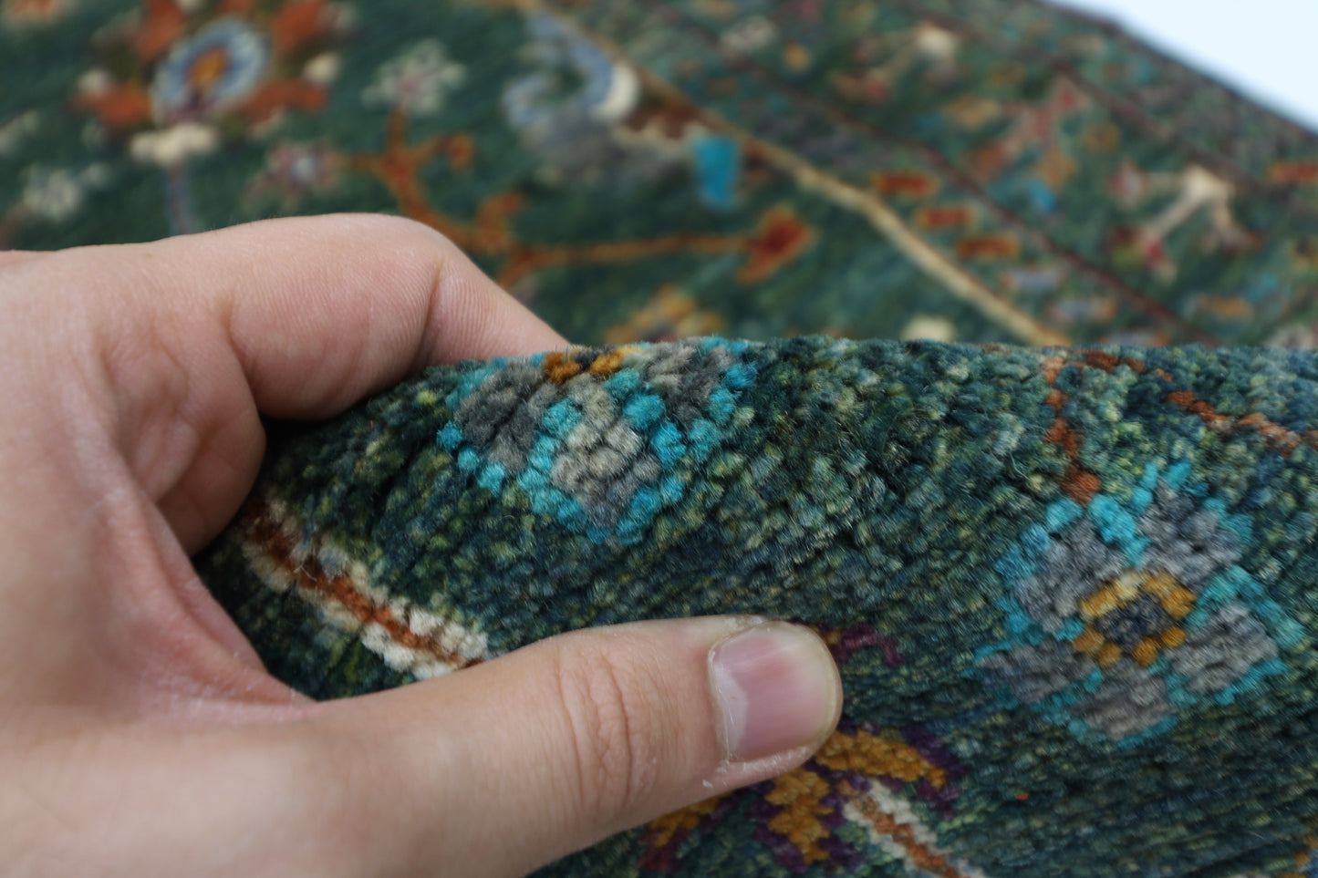 83 x 260 cm | Sultani Green Afghan Hand Knotted Runner
