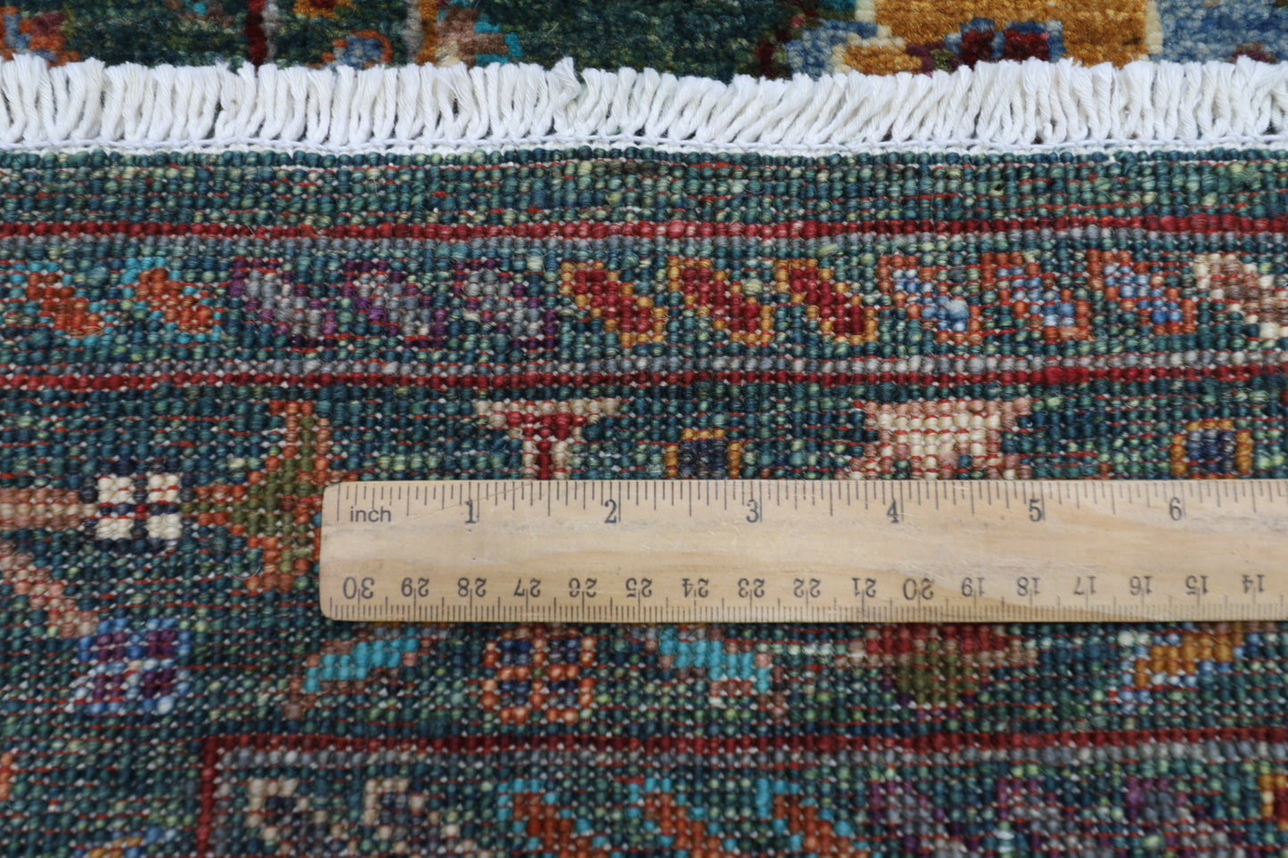 83 x 260 cm | Sultani Green Afghan Hand Knotted Runner