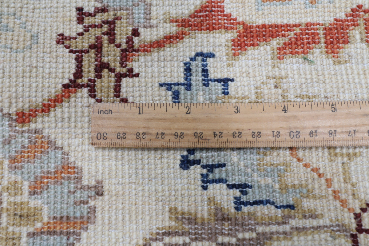 96 x 397 cm | Hand Knotted Runner Floral Afghan Carpet