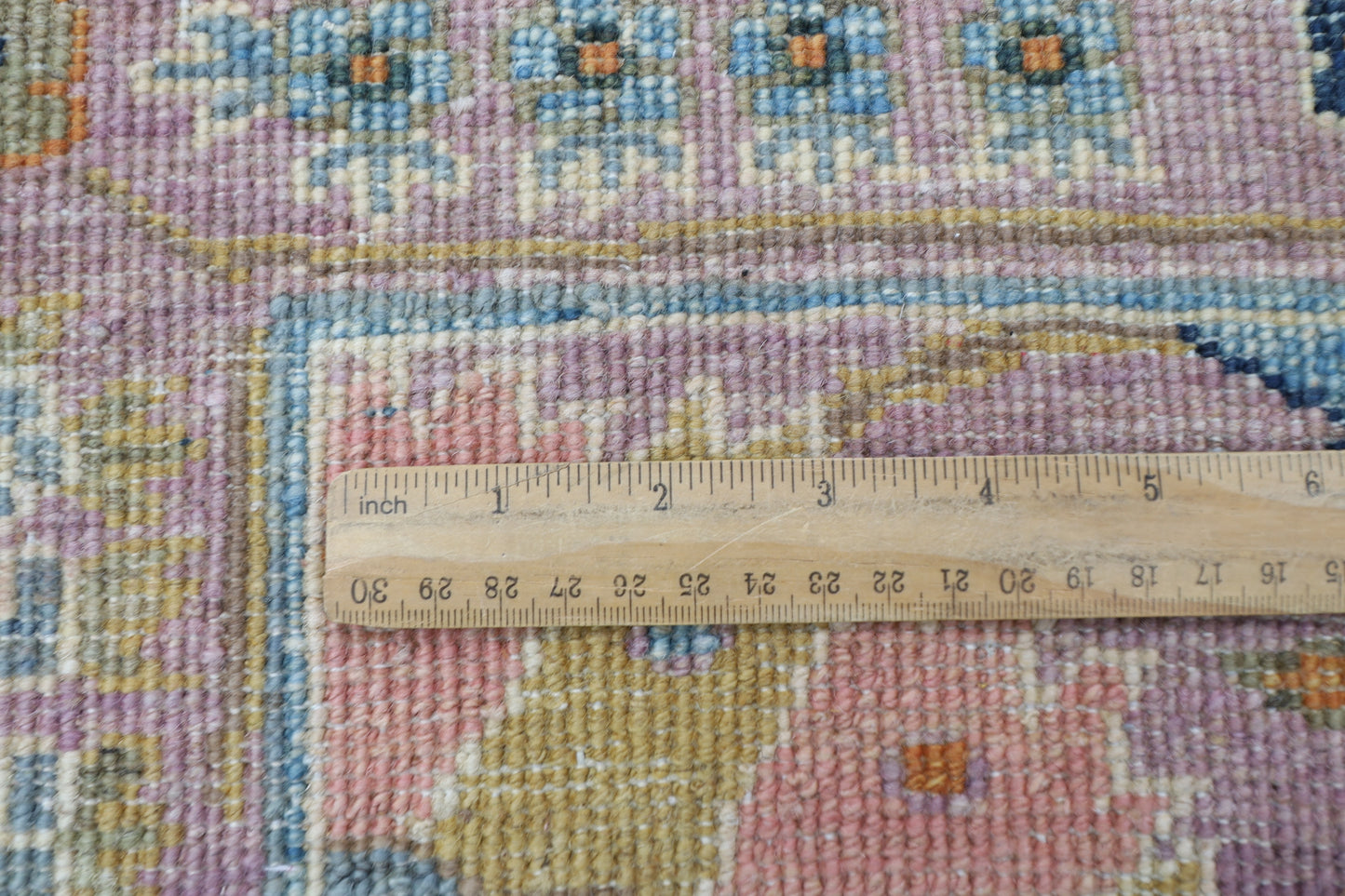 277 x 355 cm | Oriental Floral Pink Area Rug Afghan Hand Knotted Veg Dye Wool carpet