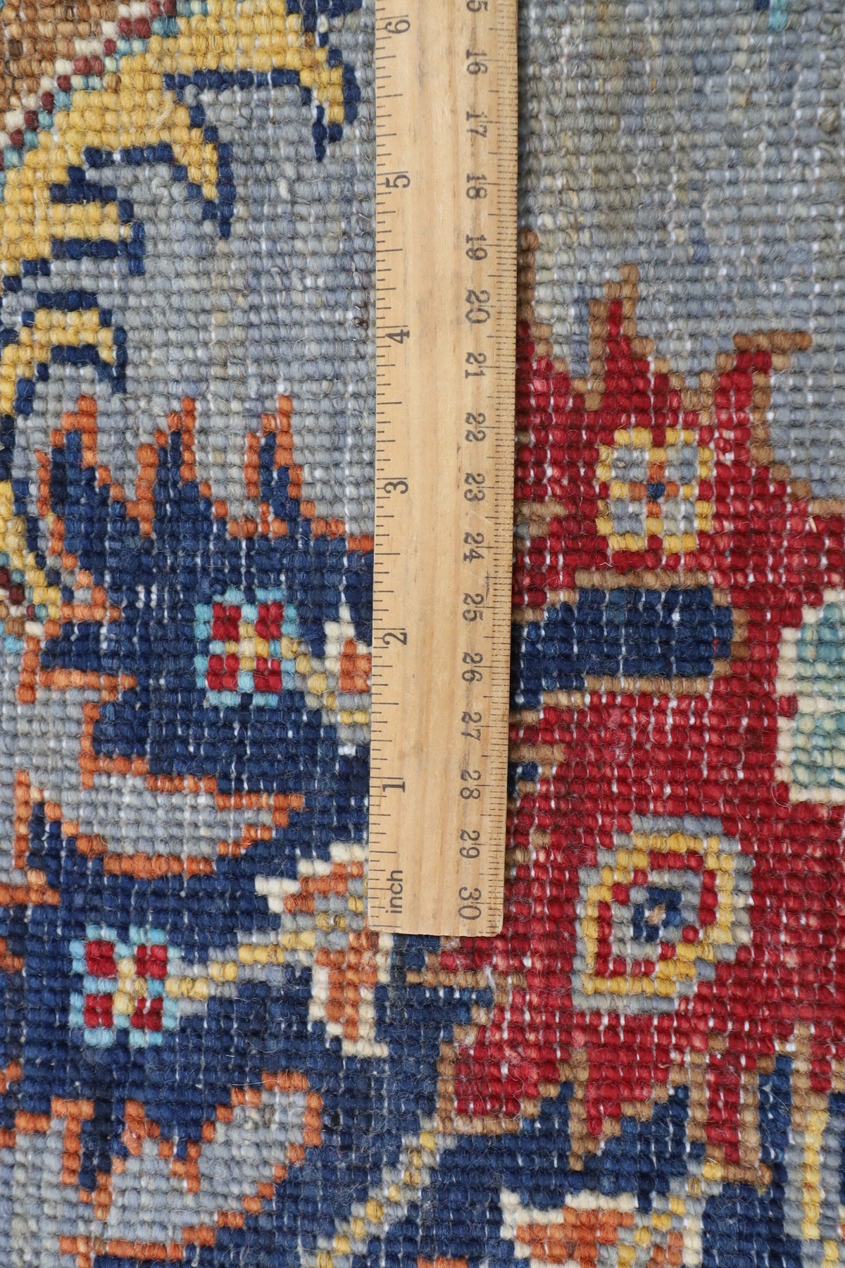 274 x 366 cm | Sultani Gray Design Hand Knotted veg Dye Wool Afghan Carpet