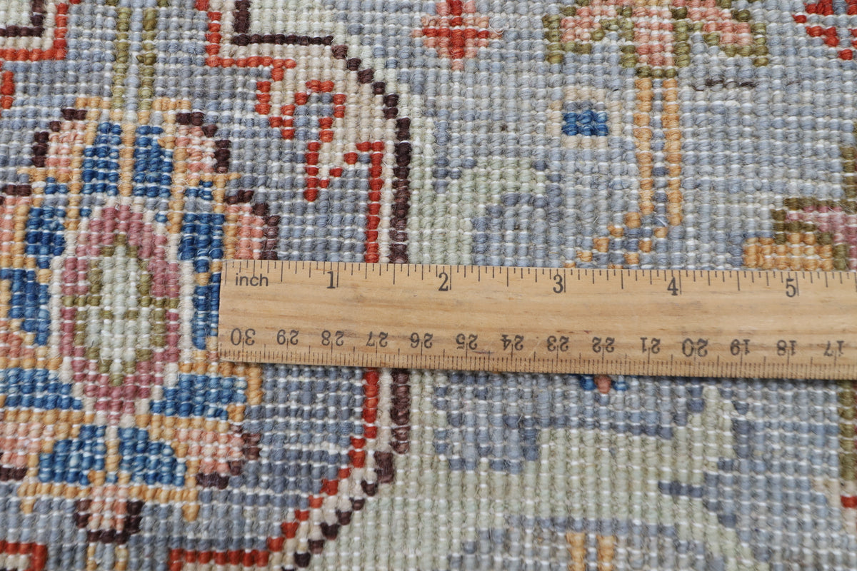 274 x 359 cm | Serapi Olive Green Design Hand Knotted veg Dye Wool Afghan Carpet