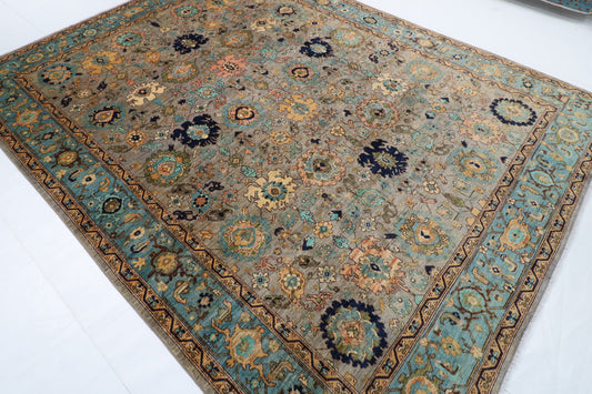 249 x 323 cm | Serapi Design Hand Knotted veg Dye Wool Afghan Carpet