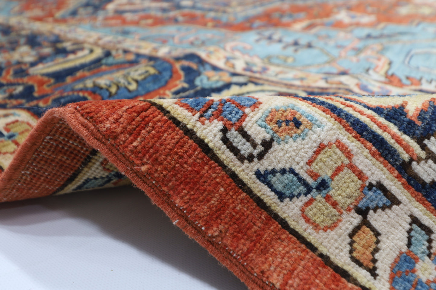 250 x 294 cm | Serapi Afghan Tribal Hand Knotted Veg Dye Wool carpet