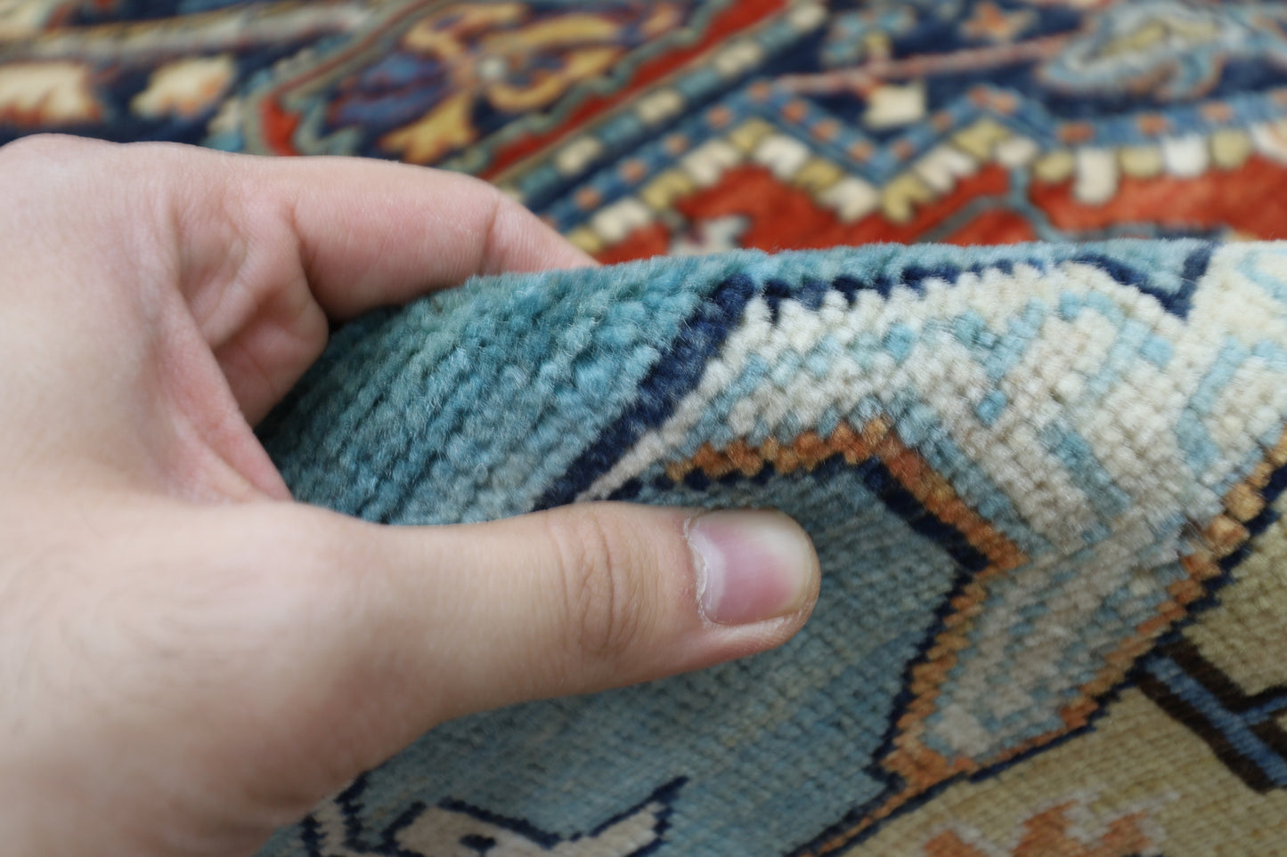 250 x 294 cm | Serapi Afghan Tribal Hand Knotted Veg Dye Wool carpet