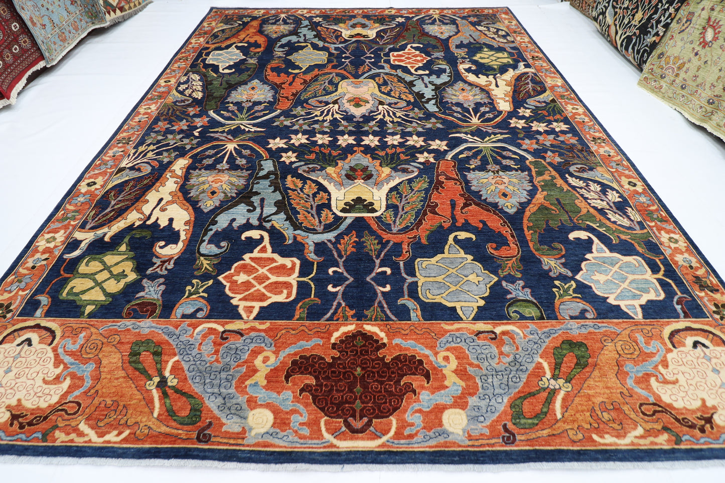 310 x 420 cm | Kawros Afghan Tribal Hand Knotted Veg Dye Wool carpet
