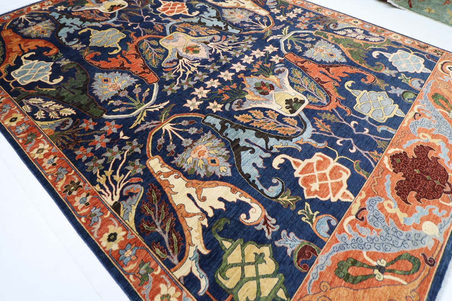 310 x 420 cm | Kawros Afghan Tribal Hand Knotted Veg Dye Wool carpet