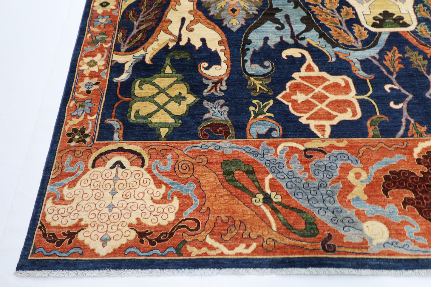 310 x 420 cm | Kawros Afghan Tribal Hand Knotted Veg Dye Wool carpet