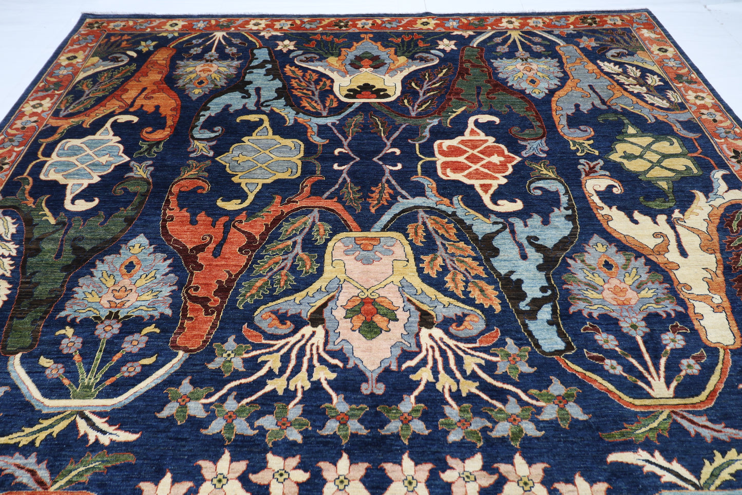 310 x 420 cm | Kawros Afghan Tribal Hand Knotted Veg Dye Wool carpet