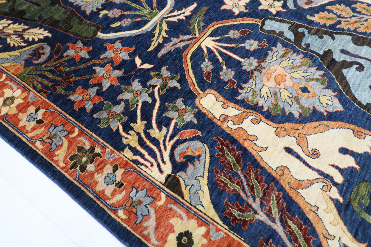 310 x 420 cm | Kawros Afghan Tribal Hand Knotted Veg Dye Wool carpet