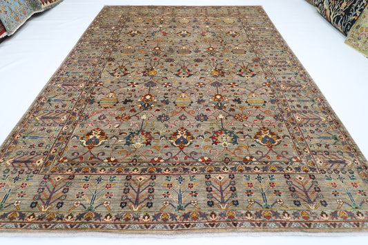 278 x 365 cm | Sultani Afghan Tribal Hand Knotted Veg Dye Wool carpet