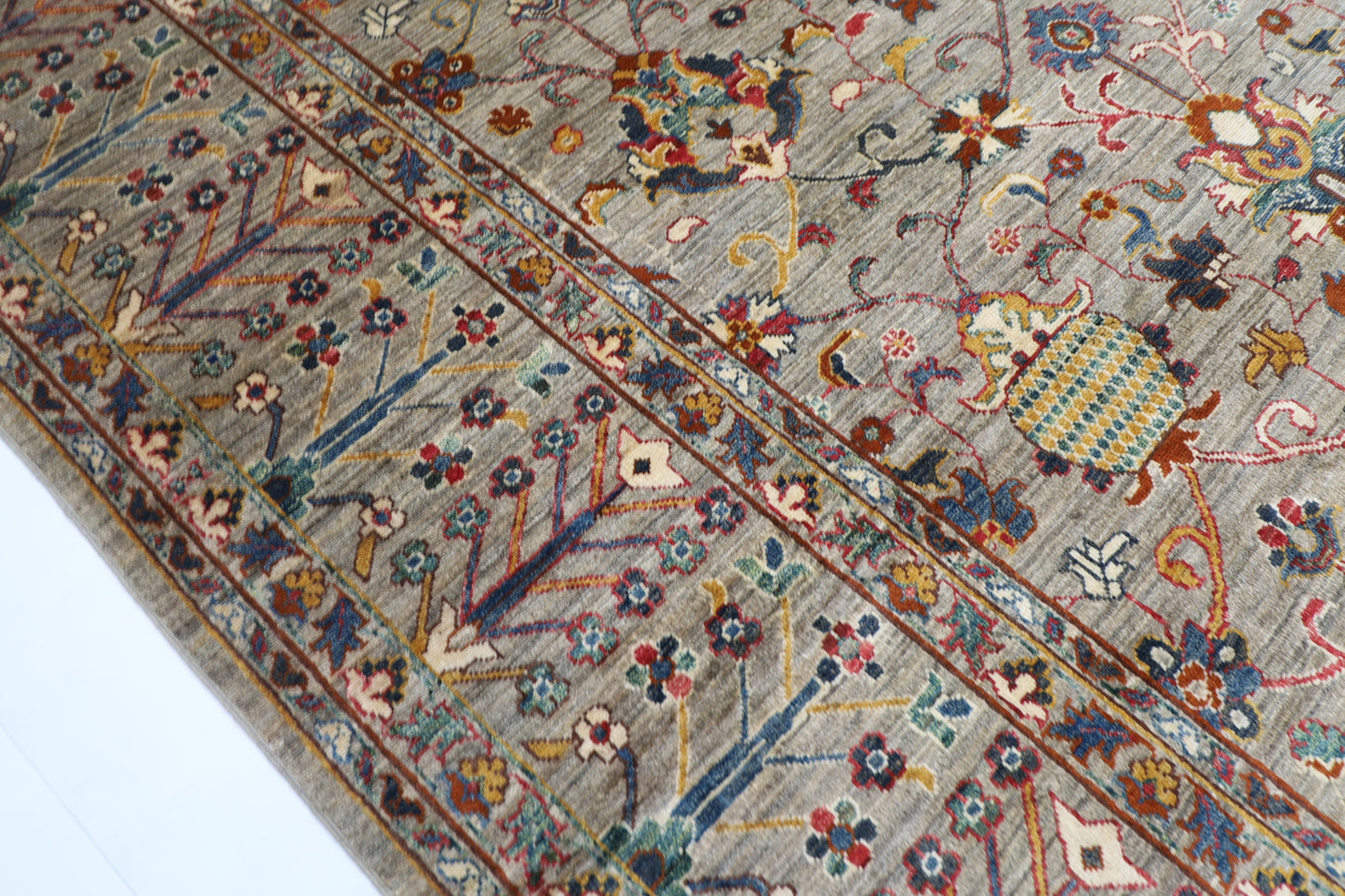278 x 365 cm | Sultani Afghan Tribal Hand Knotted Veg Dye Wool carpet