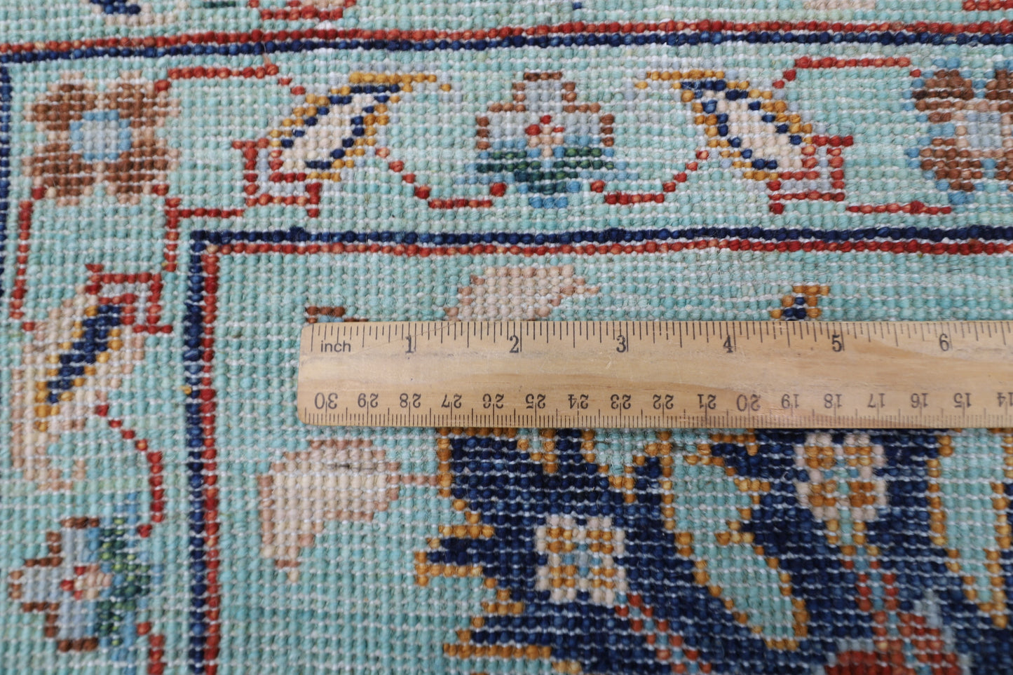 296 x 420 cm | Sultani Turquoise Afghan Tribal Hand Knotted Veg Dye Wool carpet