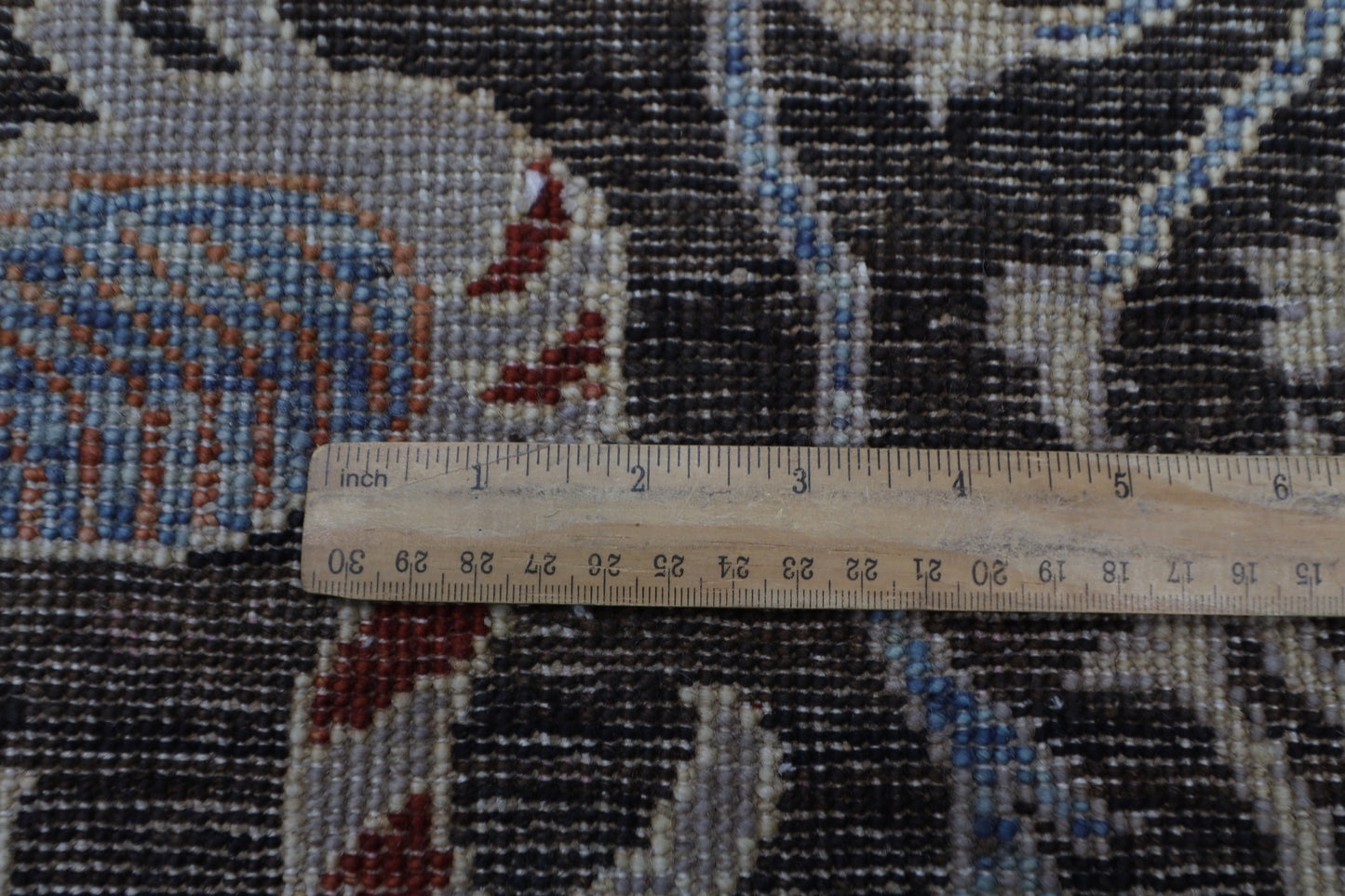 82 x 299 cm | Birds Black Runner Rug Afghan Hand Knotted veg Dye Wool carpet