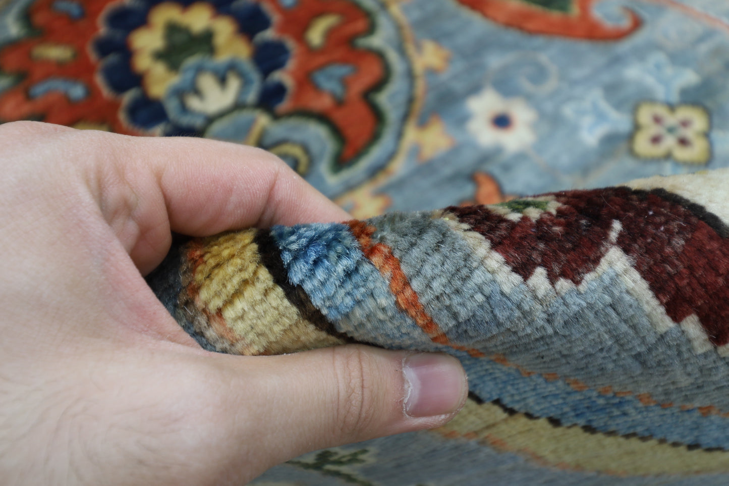 305 x 417 cm | Suzani Afghan Tribal Hand Knotted Veg Dye Wool carpet