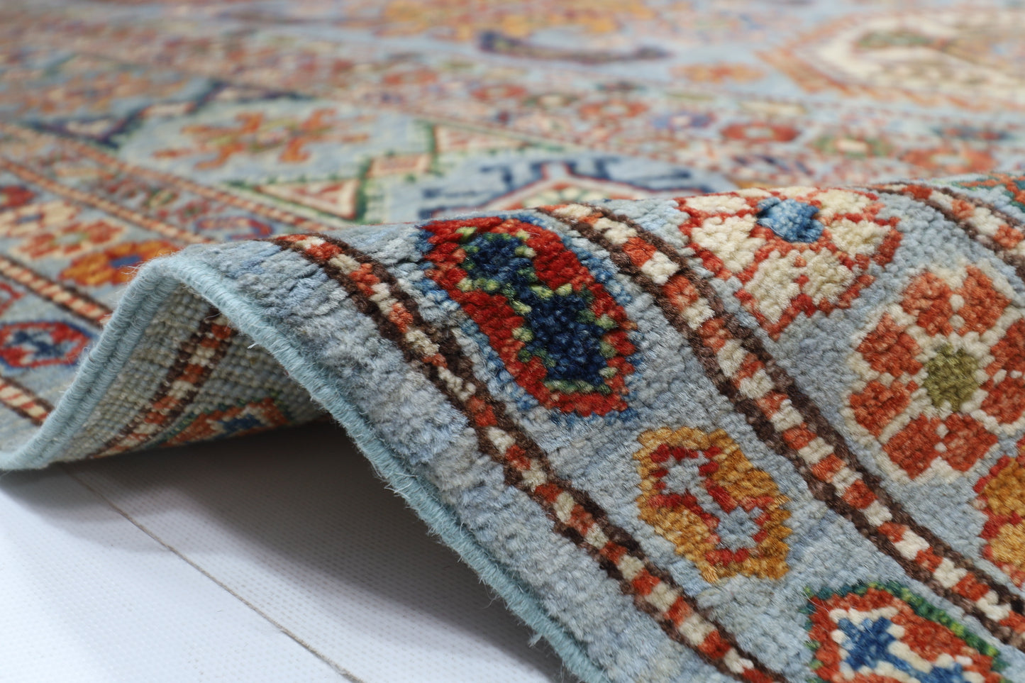 300 x 412 cm | Kazak Afghan Tribal Hand Knotted Veg Dye Wool carpet