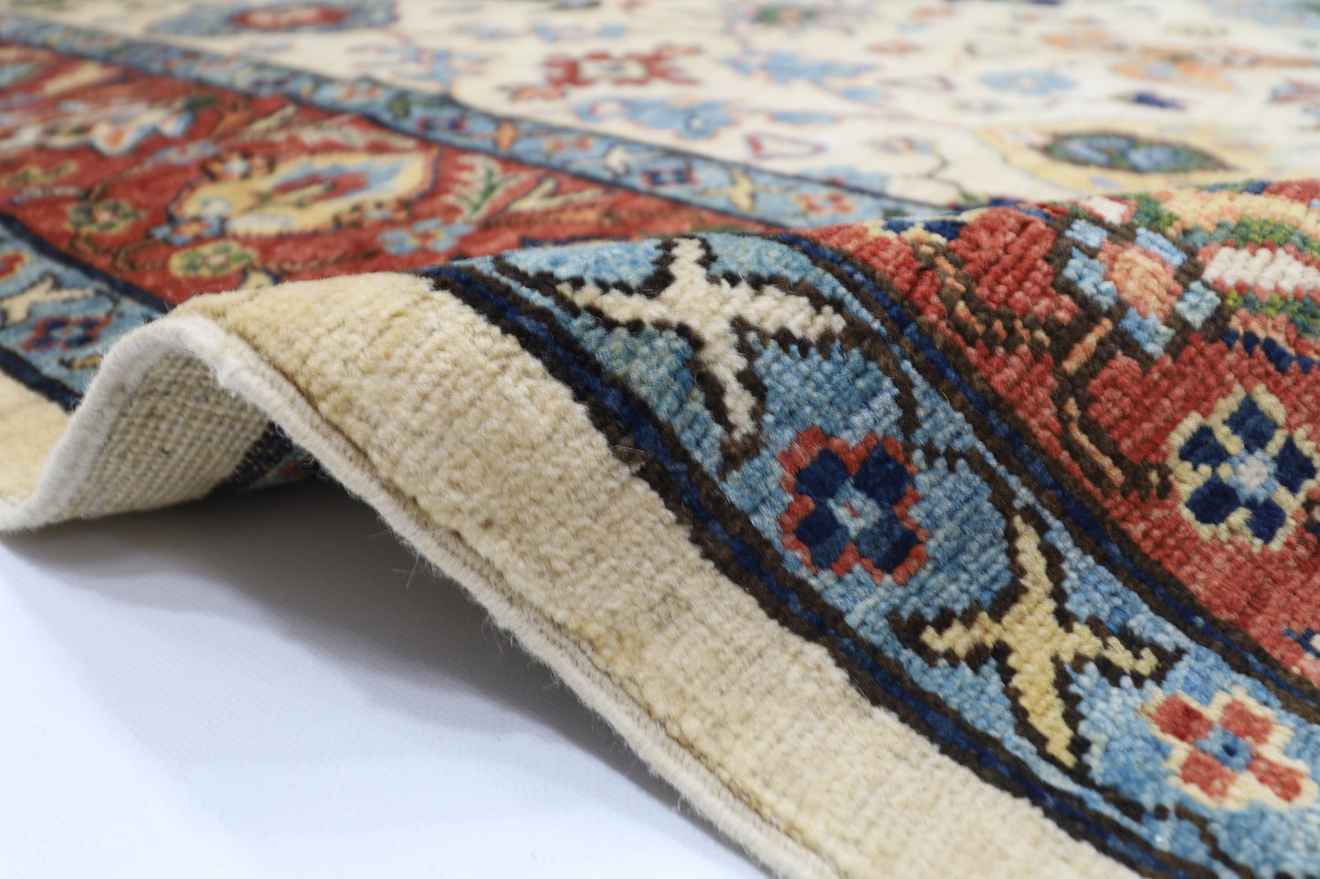 275 x 360 cm | Beige Aryana Afghan Tribal Hand Knotted Veg Dye Wool carpet