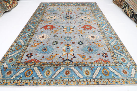 264 x 364 cm | Oriental Afghan Tribal Hand Knotted Veg Dye Wool carpet