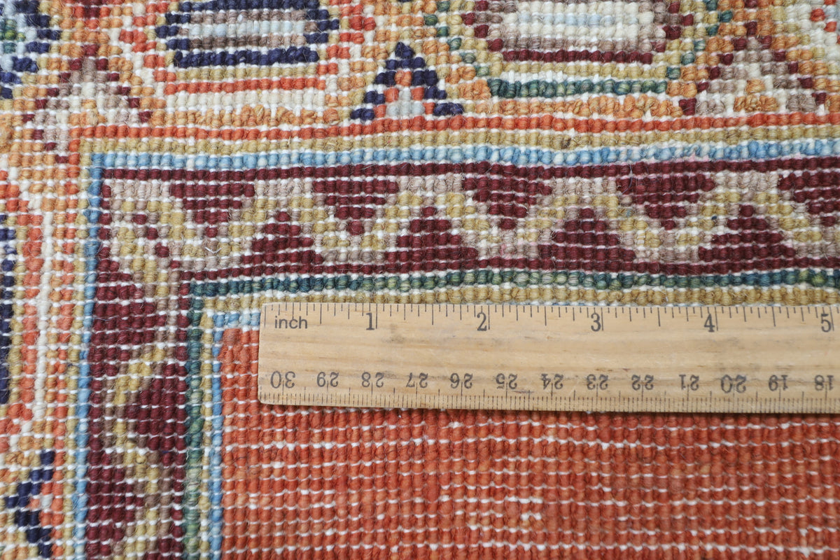 198 x 298 cm | Shall Design Hand Knotted Veg Dye Wool Afghan Carpet