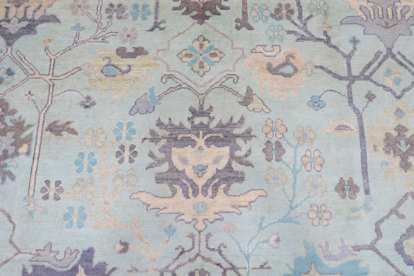 275 x 365 cm | Oushak Afghan Tribal Hand Knotted Veg Dye Wool carpet