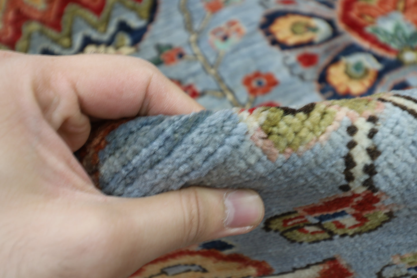 303 x 418 cm | Floral Afghan Tribal Hand Knotted Veg Dye Wool carpet