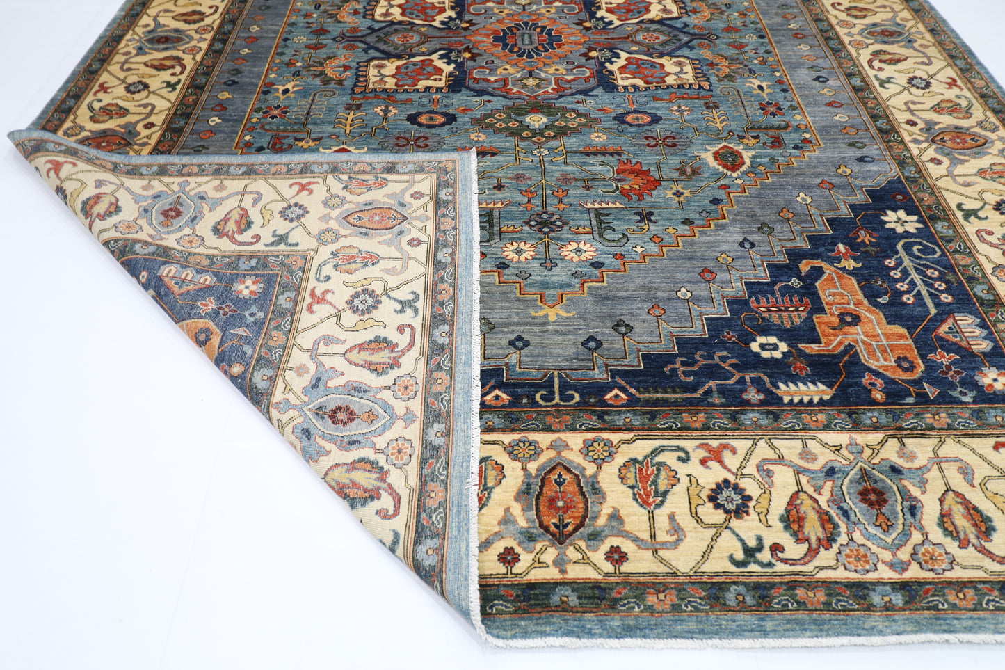 306 x 415 cm | Serapi Afghan Tribal Hand Knotted Veg Dye Wool carpet