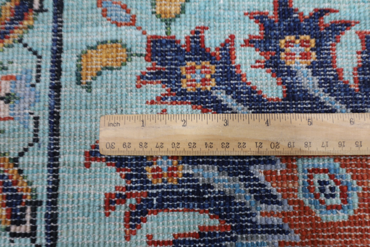 305 x 410 cm | Sultani Turquoise Afghan Tribal Hand Knotted Veg Dye Wool carpet