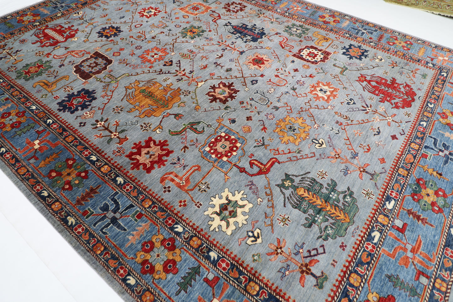 300 x 392 cm | Baluchi Afghan Tribal Hand Knotted Veg Dye Wool carpet