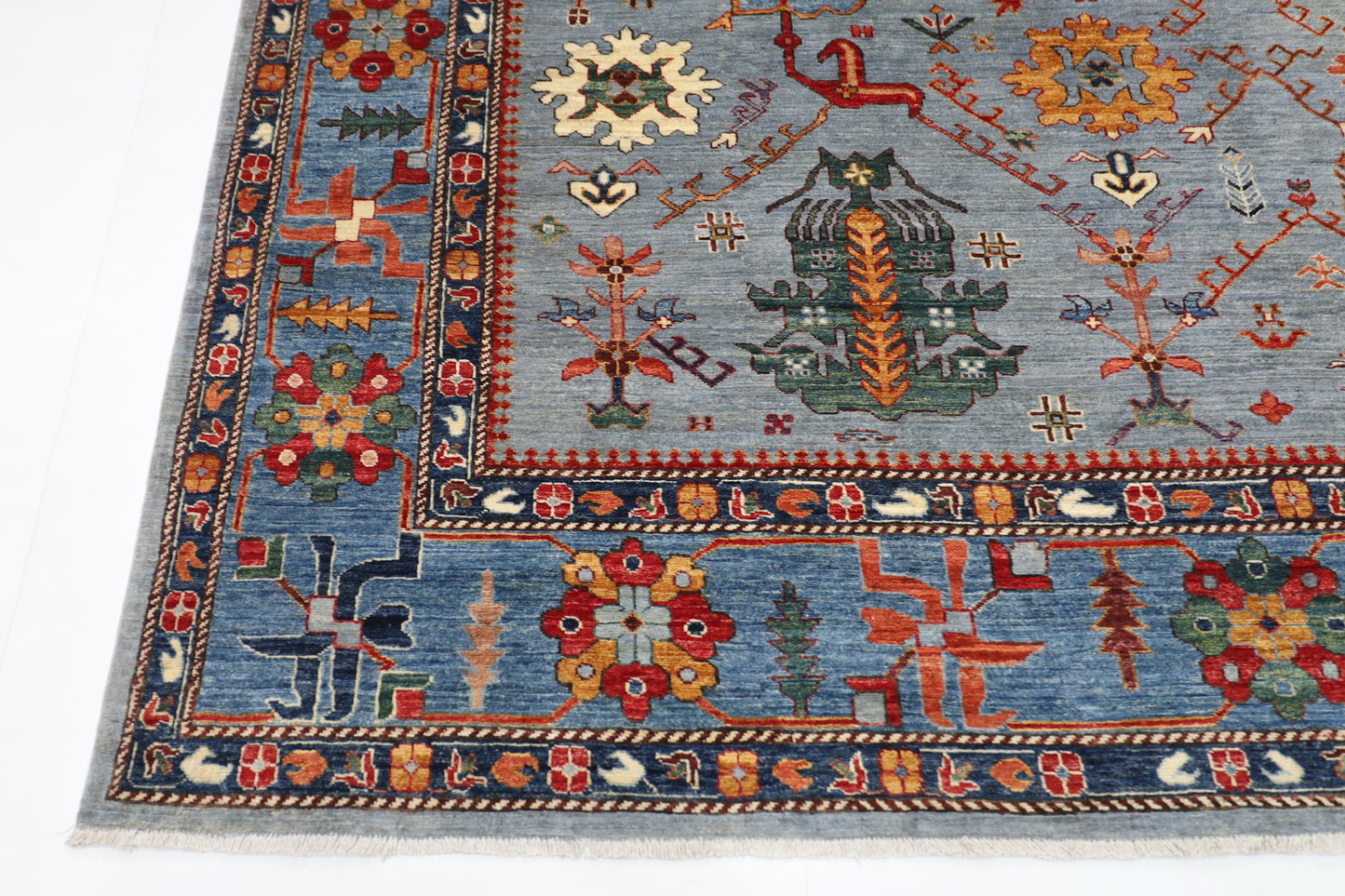 300 x 392 cm | Baluchi Afghan Tribal Hand Knotted Veg Dye Wool carpet